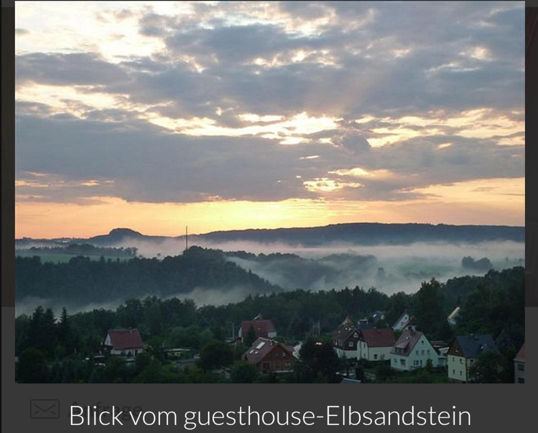Guesthouse Elbsandstein App. Bastei Rathmannsdorf 外观 照片